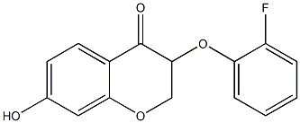 3-(2-Fluorophenoxy)-7-hydroxy-2H-1-benzopyran-4(3H)-one Structure