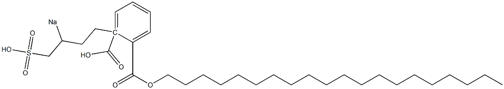 Phthalic acid 1-icosyl 2-(3-sodiosulfobutyl) ester Struktur