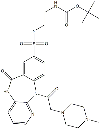  N-[2-(tert-Butoxycarbonylamino)ethyl]-5,11-dihydro-11-[(4-methyl-1-piperazinyl)acetyl]-6-oxo-6H-pyrido[2,3-b][1,4]benzodiazepine-8-sulfonamide