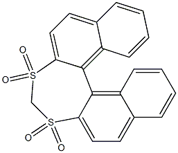 [Dinaphtho[2,1-d:1',2'-f][1,3]dithiepin]3,3,5,5-tetraoxide Struktur