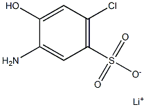 3-Amino-6-chloro-4-hydroxybenzenesulfonic acid lithium salt Structure