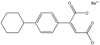 2-(4-Cyclohexylphenyl)maleic acid barium salt Structure