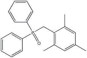 Diphenyl(2,4,6-trimethylbenzyl)phosphine oxide 结构式