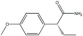 [R,(-)]-2-(p-Methoxyphenyl)butyramide Struktur