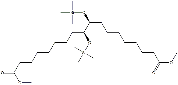 (9S,10S)-9,10-Bis(trimethylsilyloxy)octadecanedioic acid dimethyl ester,,结构式