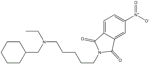 N-[5-[Ethyl(cyclohexylmethyl)amino]pentyl]-5-nitrophthalimide Structure