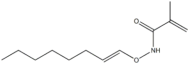 N-(1-Octenyloxy)methacrylamide Struktur