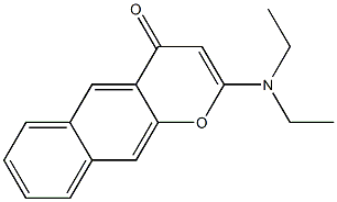 2-Diethylamino-4H-naphtho[2,3-b]pyran-4-one,,结构式