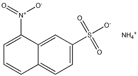 8-Nitro-2-naphthalenesulfonic acid ammonium salt Struktur