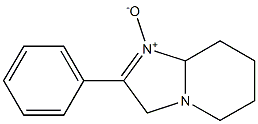 2-フェニル-3,5,6,7,8,8a-ヘキサヒドロイミダゾ[1,2-a]ピリジン1-オキシド 化学構造式