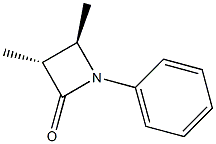 (3R,4R)-3,4-Dimethyl-1-phenylazetidin-2-one Struktur
