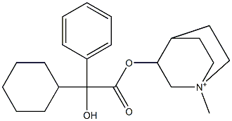 3-(Phenylcyclohexylhydroxyacetyloxy)-1-methylquinuclidin-1-ium