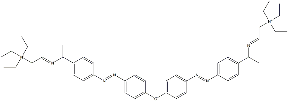 2,2'-[Oxybis[4,1-phenyleneazo-4,1-phenylene(ethylimino)]]bis[N,N,N-triethylethanaminium] Structure