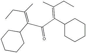シクロヘキシル(2-メチル-1-ブテニル)ケトン 化学構造式