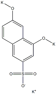 4,6-Di(potassiooxy)-2-naphthalenesulfonic acid potassium salt