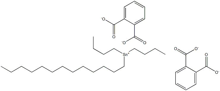 Bis(phthalic acid 1-tridecyl)dibutyltin(IV) salt Structure