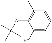 2-(tert-Butylthio)-3-methylphenol Struktur