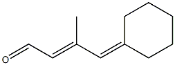 (2E)-4-Cyclohexylidene-3-methyl-2-buten-1-al Struktur