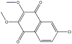 2,3-Dimethoxy-6-chloro-1,4-naphthoquinone,,结构式