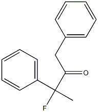 3-Fluoro-1,3-diphenyl-2-butanone,,结构式