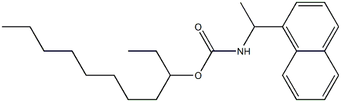 N-[1-(1-Naphtyl)ethyl]carbamic acid (1-ethylnonyl) ester Structure