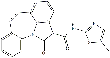 1,2-Dihydro-1-oxo-N-(5-methyl-2-thiazolyl)indolo[1,7-ab][1]benzazepine-2-carboxamide|