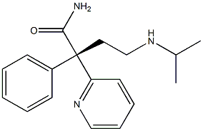 (S)-4-(Isopropylamino)-2-phenyl-2-(2-pyridinyl)butanamide 结构式