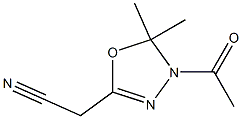 5-Cyanomethyl-2,2-dimethyl-3-acetyl-2,3-dihydro-1,3,4-oxadiazole