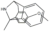 2-メトキシ-5-メチル-10,11-ジヒドロ-5H-ジベンゾ[a,d]シクロヘプテン-5,10-イミン 化学構造式