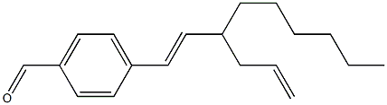 4-[(E)-3-Hexyl-1,5-hexadienyl]benzaldehyde 结构式