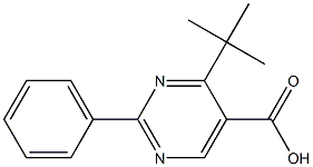 2-Phenyl-4-tert-butylpyrimidine-5-carboxylic acid,,结构式