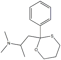 2-(Phenyl)-2-[2-(dimethylamino)propyl]-1,3-oxathiane Structure