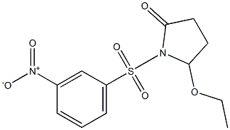 5-Ethoxy-1-[[3-nitrophenyl]sulfonyl]pyrrolidin-2-one Structure