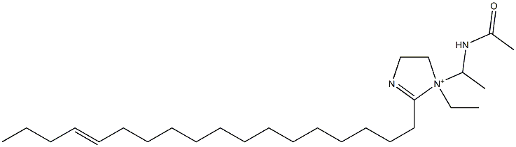 1-[1-(Acetylamino)ethyl]-1-ethyl-2-(14-octadecenyl)-2-imidazoline-1-ium Structure