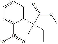 2-(2-Nitrophenyl)-2-methylbutanoic acid methyl ester,,结构式