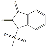 1-Methylsulfonyl-1H-indole-2,3-dione Structure