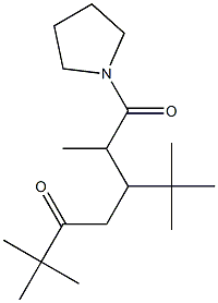 1-(1-Pyrrolidinyl)-3-tert-butyl-2,6,6-trimethyl-1,5-heptanedione