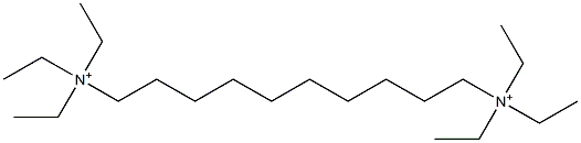 N,N,N,N',N',N'-ヘキサエチル-1,10-デカンジアミニウム 化学構造式