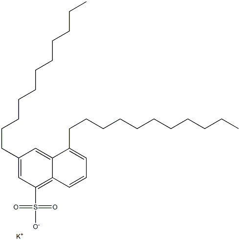3,5-Diundecyl-1-naphthalenesulfonic acid potassium salt Structure