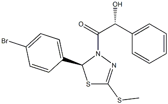  (2S)-2,3-Dihydro-5-(methylthio)-3-[(2R)-2-hydroxy-2-phenylacetyl]-2-(4-bromophenyl)-1,3,4-thiadiazole