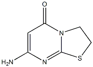7-アミノ-2,3-ジヒドロ-5H-チアゾロ[3,2-a]ピリミジン-5-オン 化学構造式