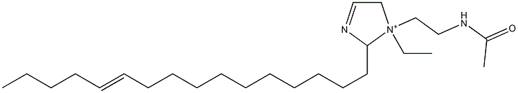 1-[2-(Acetylamino)ethyl]-1-ethyl-2-(11-hexadecenyl)-3-imidazoline-1-ium Struktur