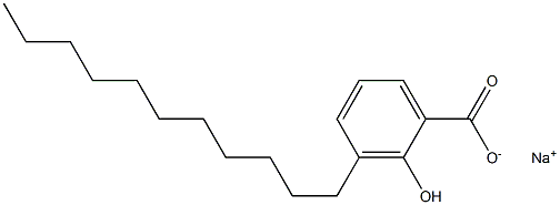 3-Undecyl-2-hydroxybenzoic acid sodium salt,,结构式
