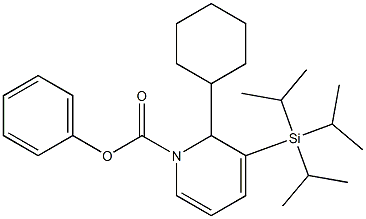 1,2-Dihydro-2-cyclohexyl-3-(triisopropylsilyl)pyridine-1-carboxylic acid phenyl ester