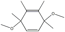 3,6-Dimethoxy-1,2,3,6-tetramethyl-1,4-cyclohexadiene 结构式