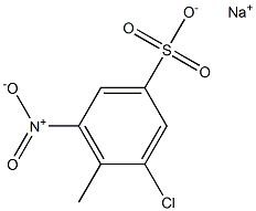 3-Chloro-4-methyl-5-nitrobenzenesulfonic acid sodium salt,,结构式