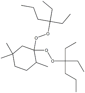 2,5,5-Trimethyl-1,1-bis(1,1-diethylbutylperoxy)cyclohexane 结构式