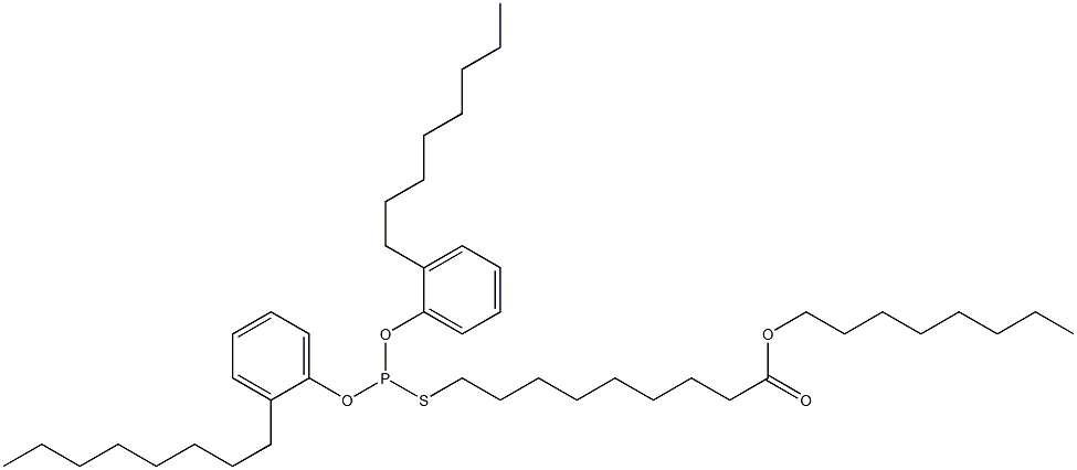 Thiophosphorous acid O,O-bis(2-octylphenyl)S-(9-octyloxy-9-oxononyl) ester