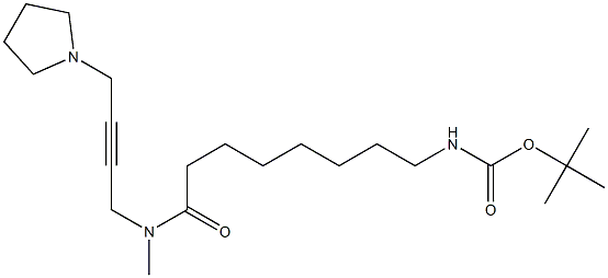 N-Methyl-N-[4-(1-pyrrolidinyl)-2-butynyl]-8-(Boc-amino)octanamide Structure