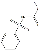 N-(Phenylsulfonyl)dithiocarbamic acid methyl ester Structure